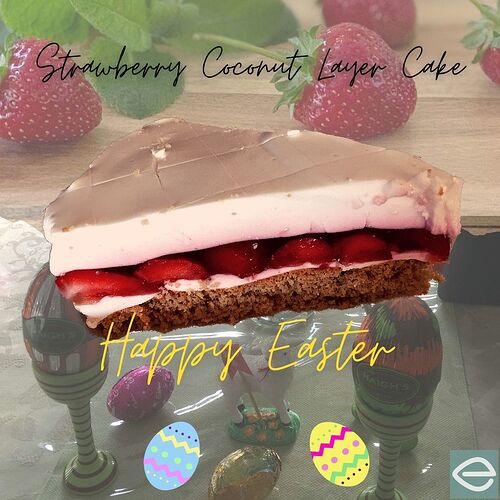 Strawberry Coconut Layer Cake